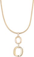 NORDSTROM RACK Open Link Cubic Zirconia Pendant Necklace
