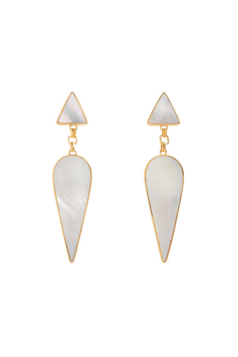 Warrioress Wonder Earrings, Main, color, Gold