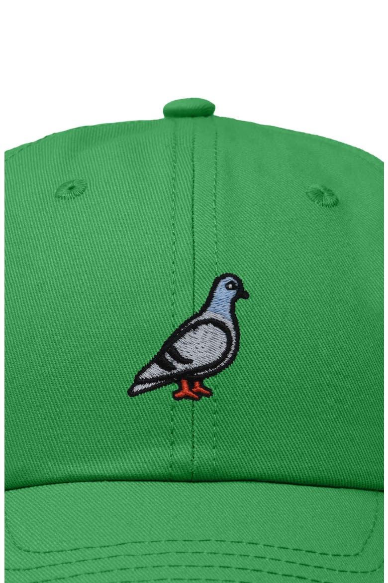 Pigeon Embroidered Everyday Hat, Alternate, color, Kelly Green