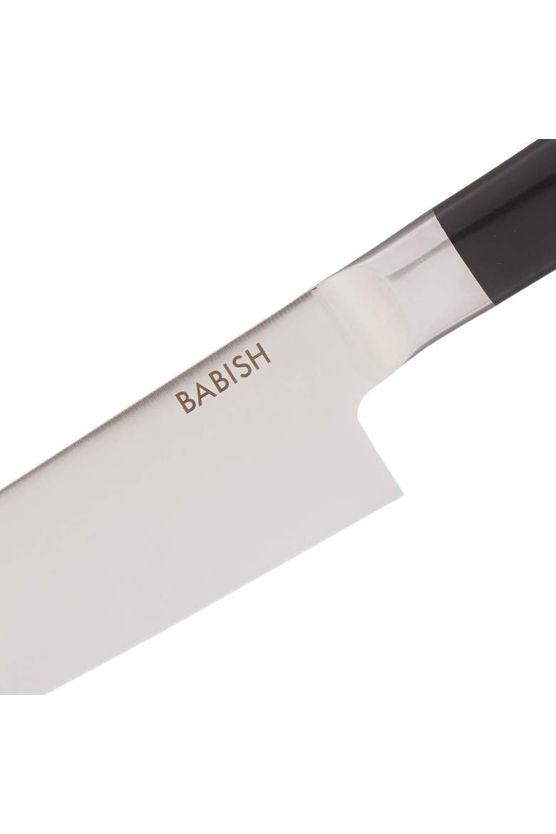 8 Inch Stainless Steel Full Tang Chef Knife in Black, Alternate, color, Black
