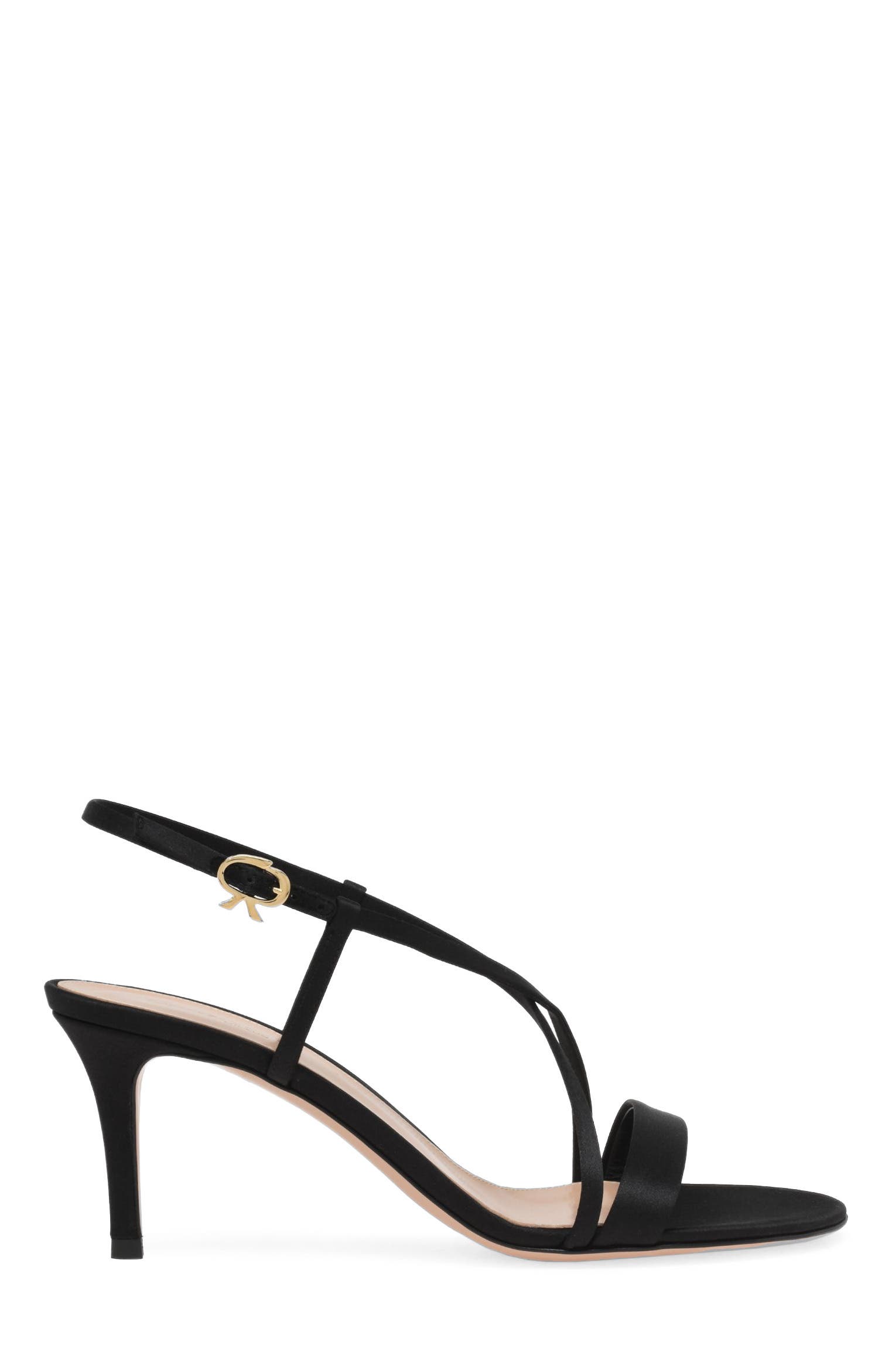 Gianvito Rossi Larisse 70 Sandals, Main, color, Black