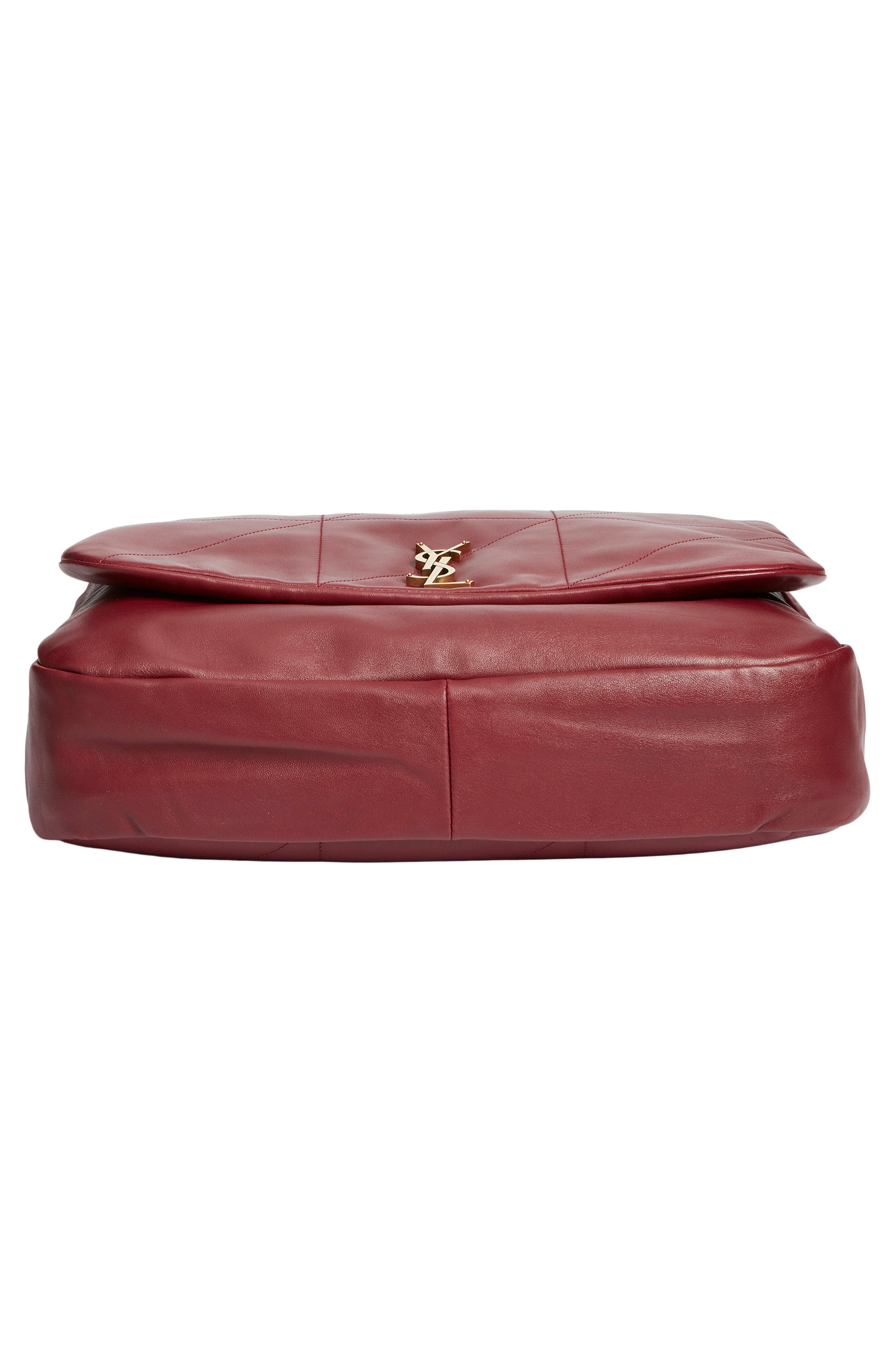 Saint Laurent Jamie 4.3 Patchwork Leather Tote, Alternate, color, New Dark Bordeaux