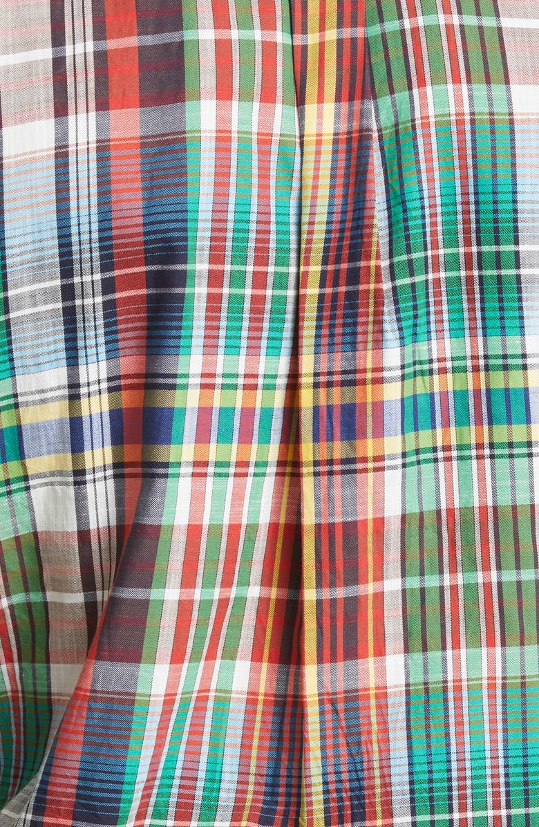 Drake's Plaid Cotton Button-Down Shirt, Alternate, color, 