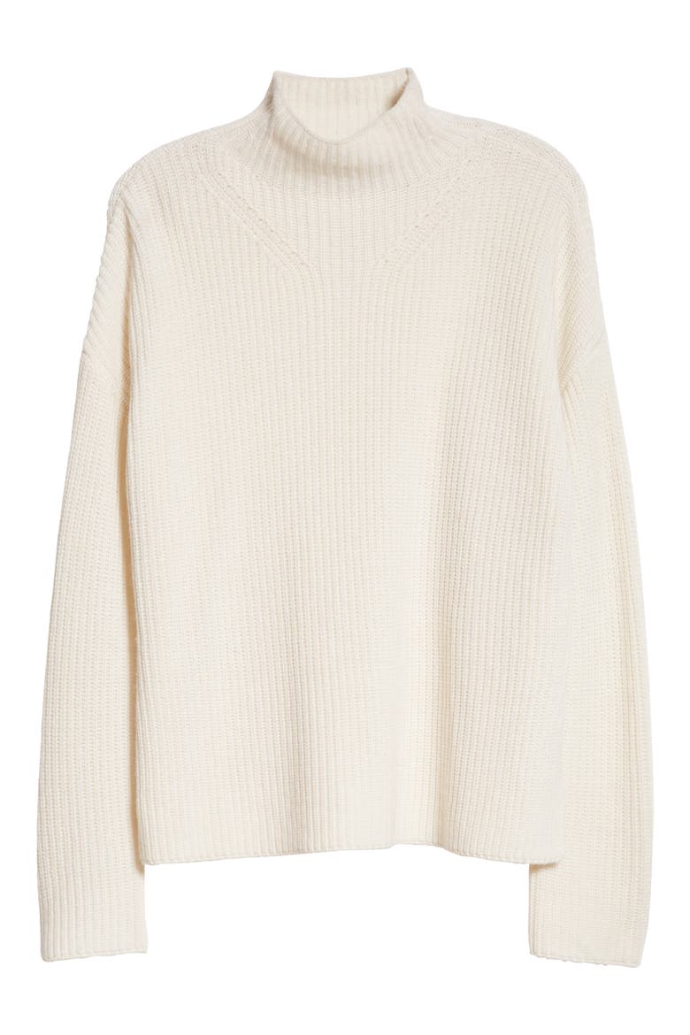 Claudia Oversize Shaker Stitch Sweater, Alternate, color, IVORY