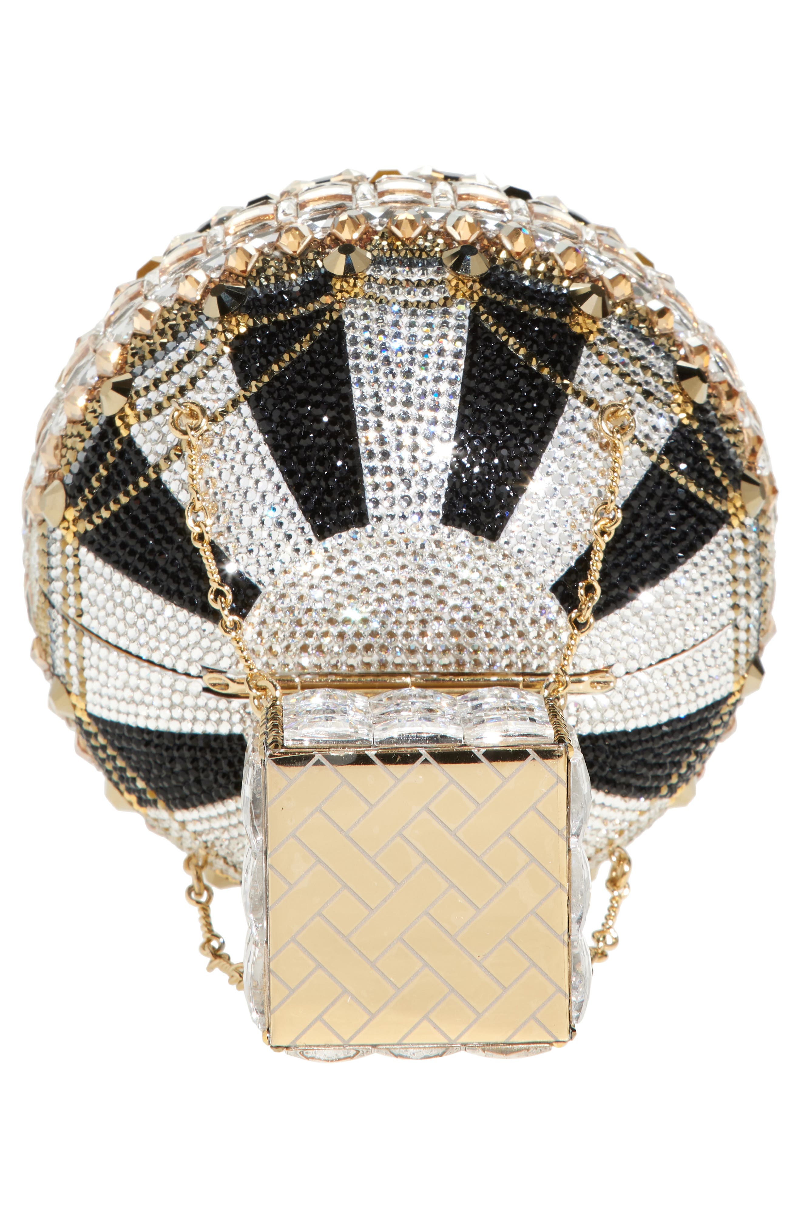 JUDITH LEIBER COUTURE Hot Air Balloon Crystal Embellished Clutch, Alternate, color, 