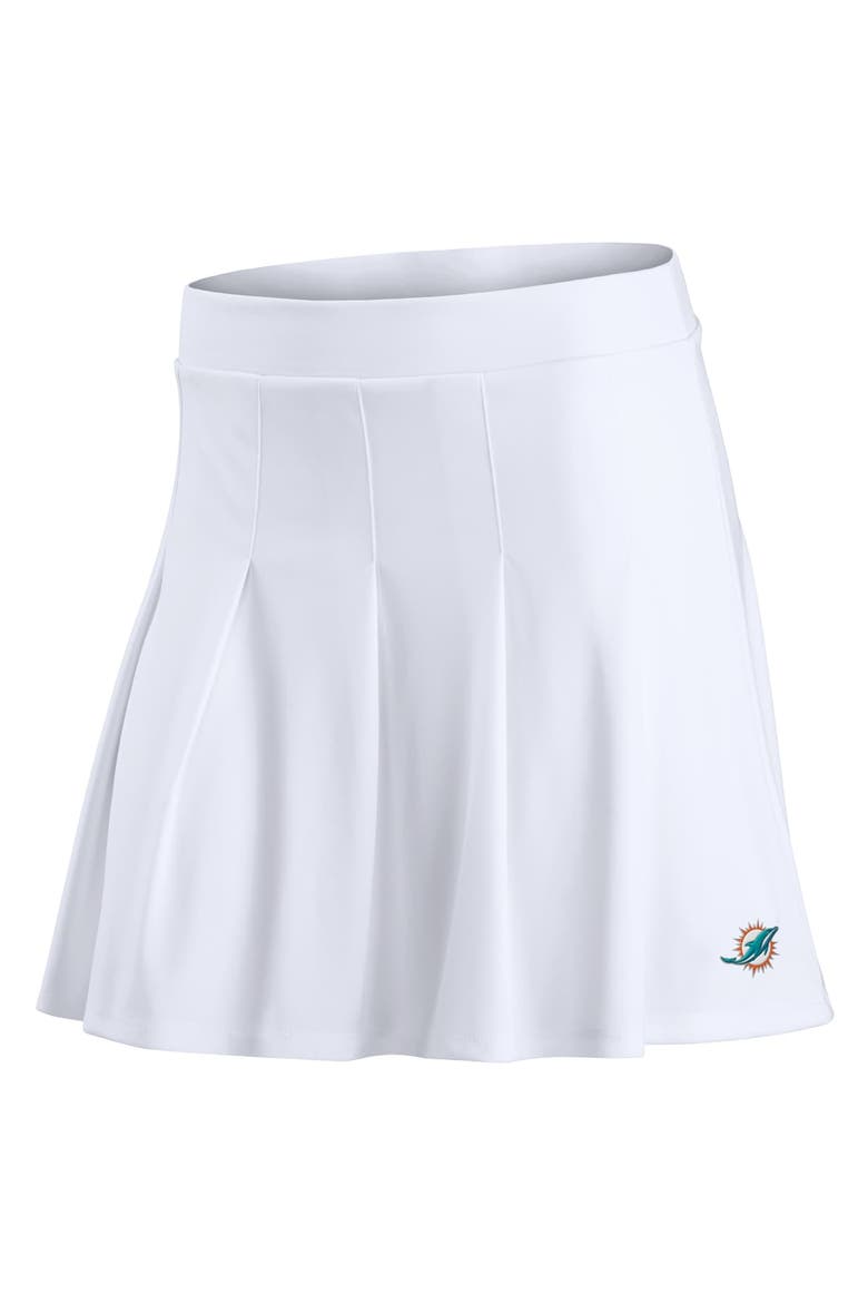 Women's Fanatics White Miami Dolphins Primary Logo Tennis Skort, Alternate, color, White
