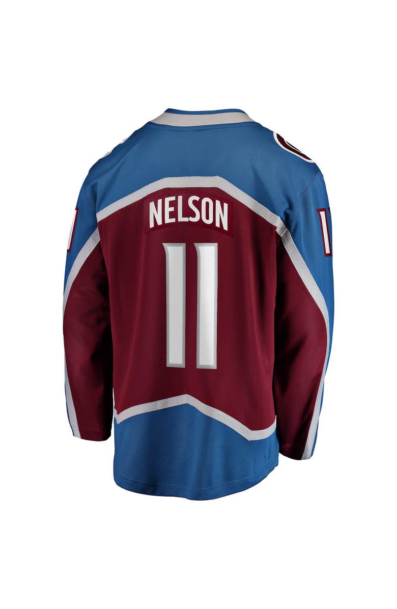 FANATICS Men's Fanatics Brock Nelson Burgundy Colorado Avalanche Home Breakaway Jersey, Alternate, color, Burgundy