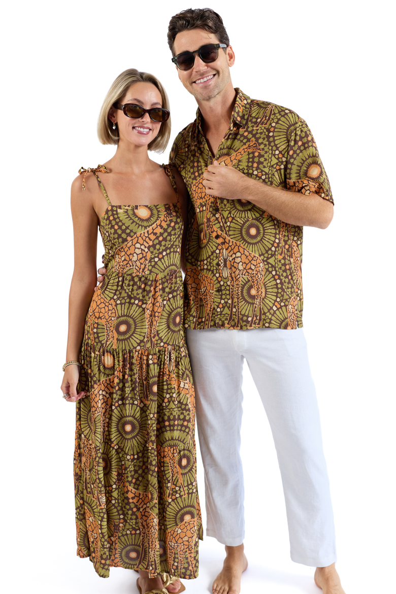 The Africa - Resort Dress, Alternate, color, Brown