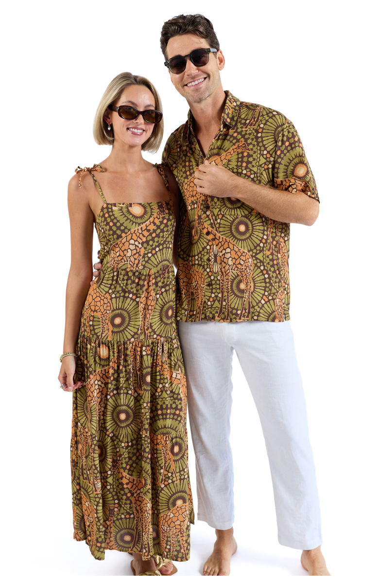 Kenny Flowers The Africa - Resort Dress, Alternate, color, Brown