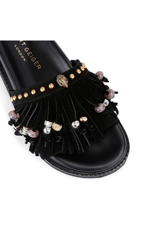 Shop Kurt Geiger London Kensington Fringe Slide Sandal