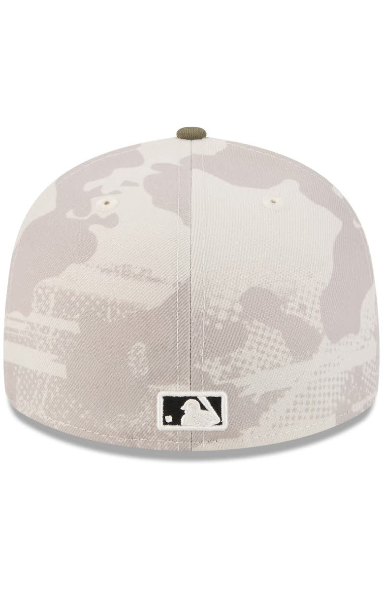 New Era Men's New Era Light Beige/Olive Boston Red Sox 2025 Armed Forces Day 59FIFTY Fitted Hat, Alternate, color, Light Beige