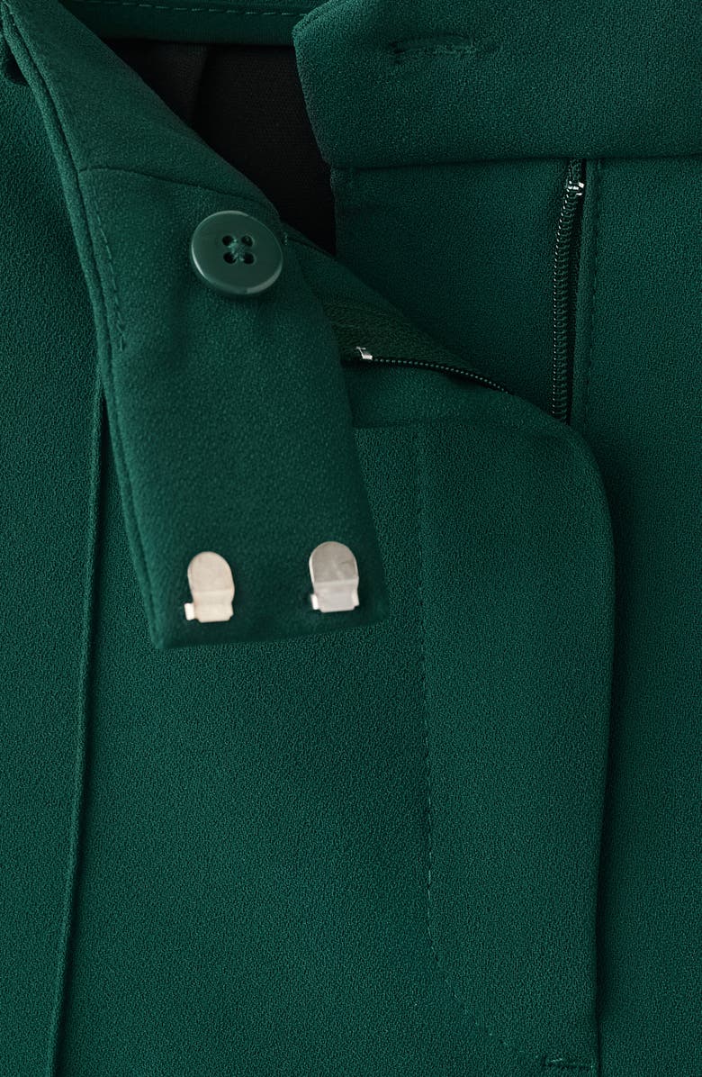 MANGO Seamed Straight Leg Pants, Alternate, color, Green