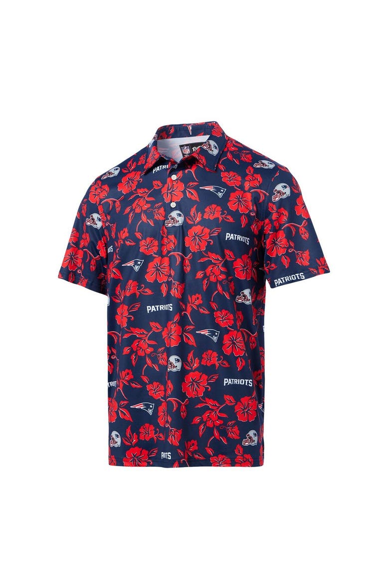 Men's Reyn Spooner Navy New England Patriots Pua Performance Polo, Alternate, color, Navy