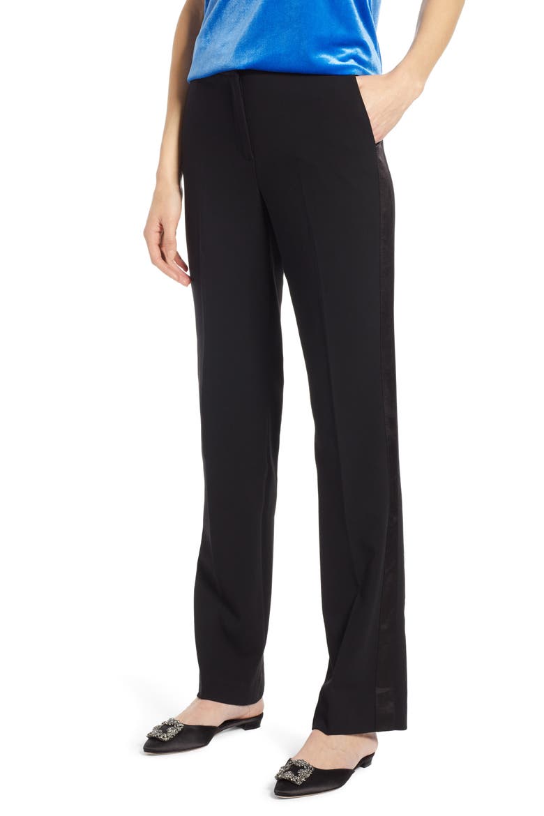 Tuxedo Pants, Main, color, BLACK