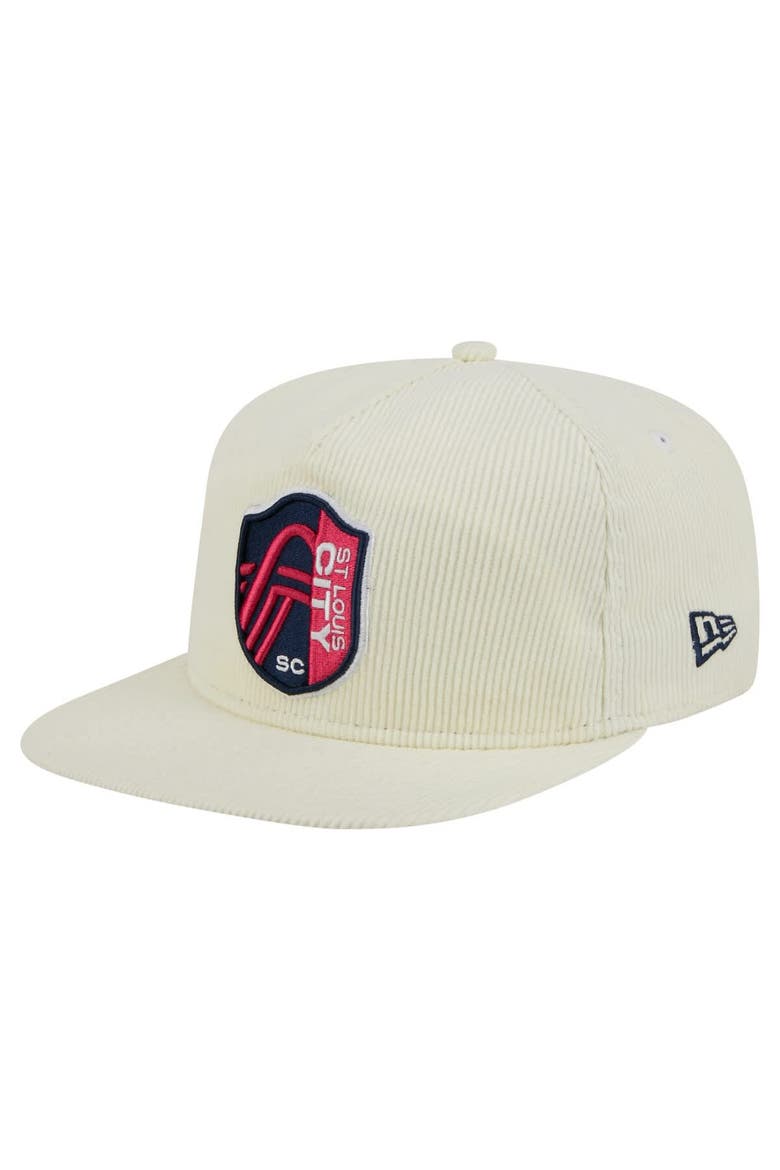 Men's New Era  Cream St. Louis City SC 2025 Kickoff Snapback Golfer Hat, Main, color, Cream