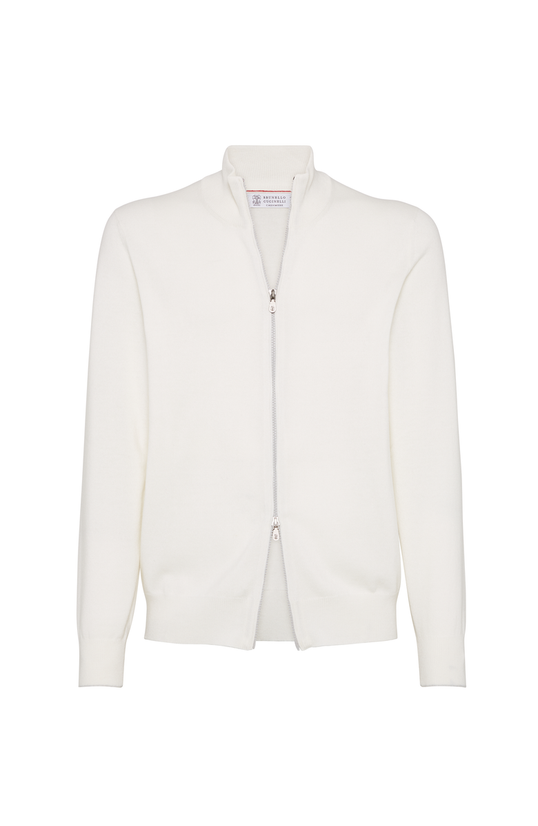 Brunello Cucinelli Zip-front cardigan, Main, color, Panama