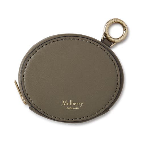 Mulberry Zipped Case Keyring In Green
