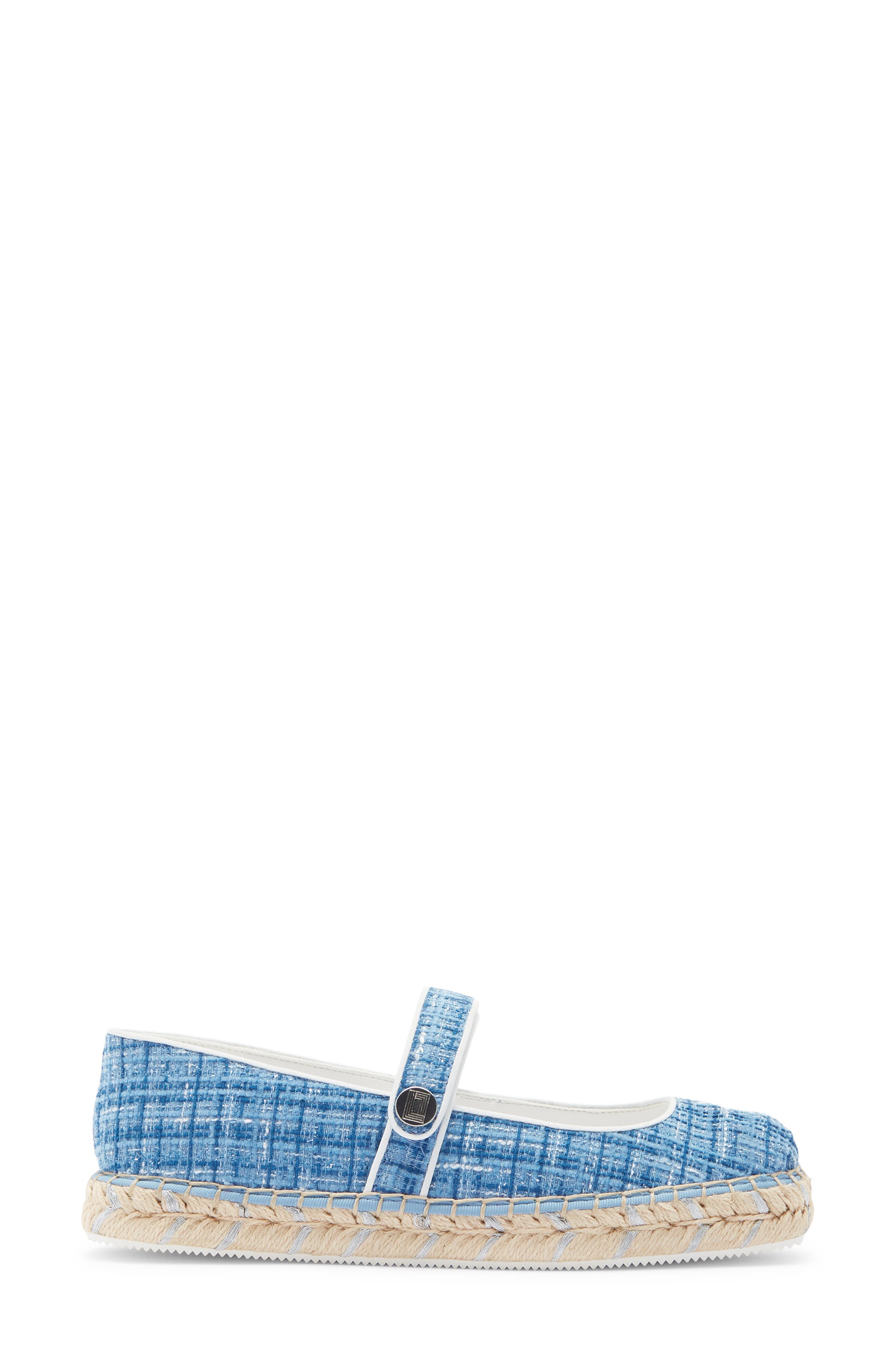 KARL LAGERFELD PARIS Mikai Mary Jane Espadrille Flat, Alternate, color, Cornflower Blue