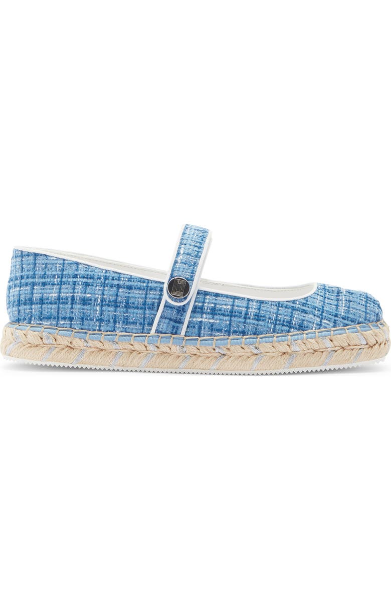 KARL LAGERFELD PARIS Mikai Mary Jane Espadrille Flat, Alternate, color, Cornflower Blue