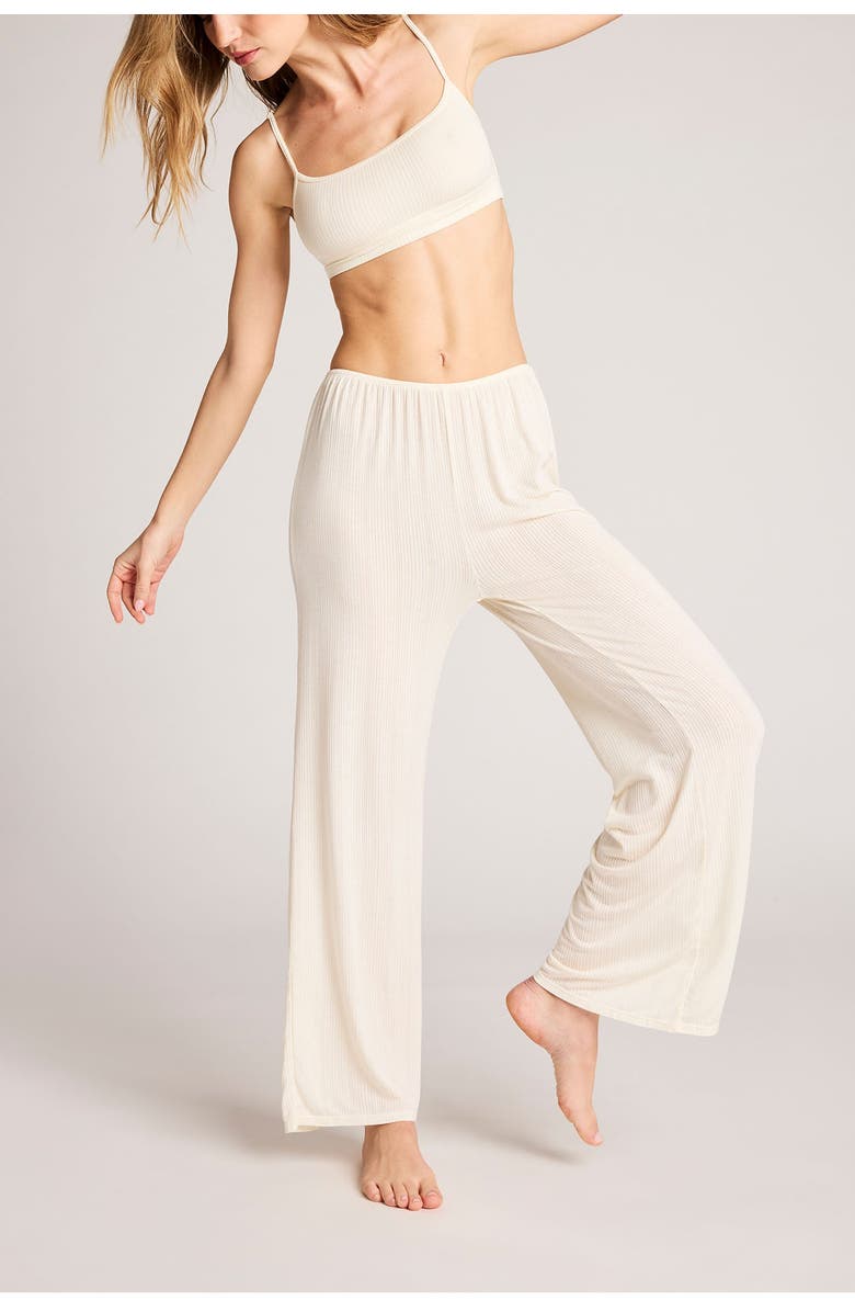 Negative Underwear Whipped Cropped Pant, Main, color, Cream
