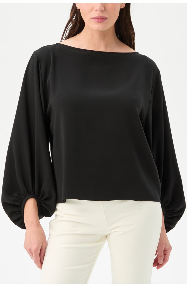 Trina Turk Ursa 2 Boat Neck Top, Main, color, Black