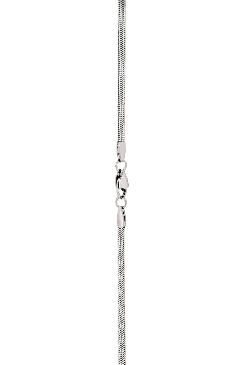 Men's Snake Chain Necklace, Alternate, color, SILVER