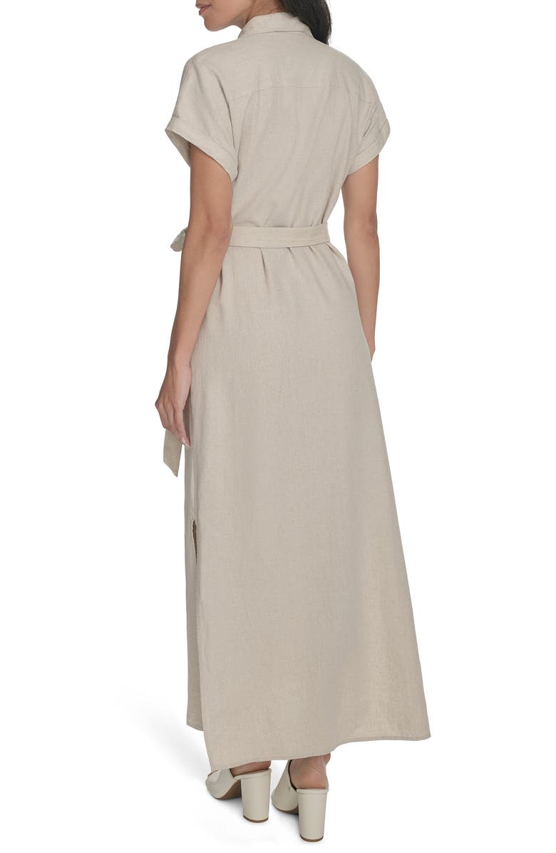 Linen Blend Maxi Dress