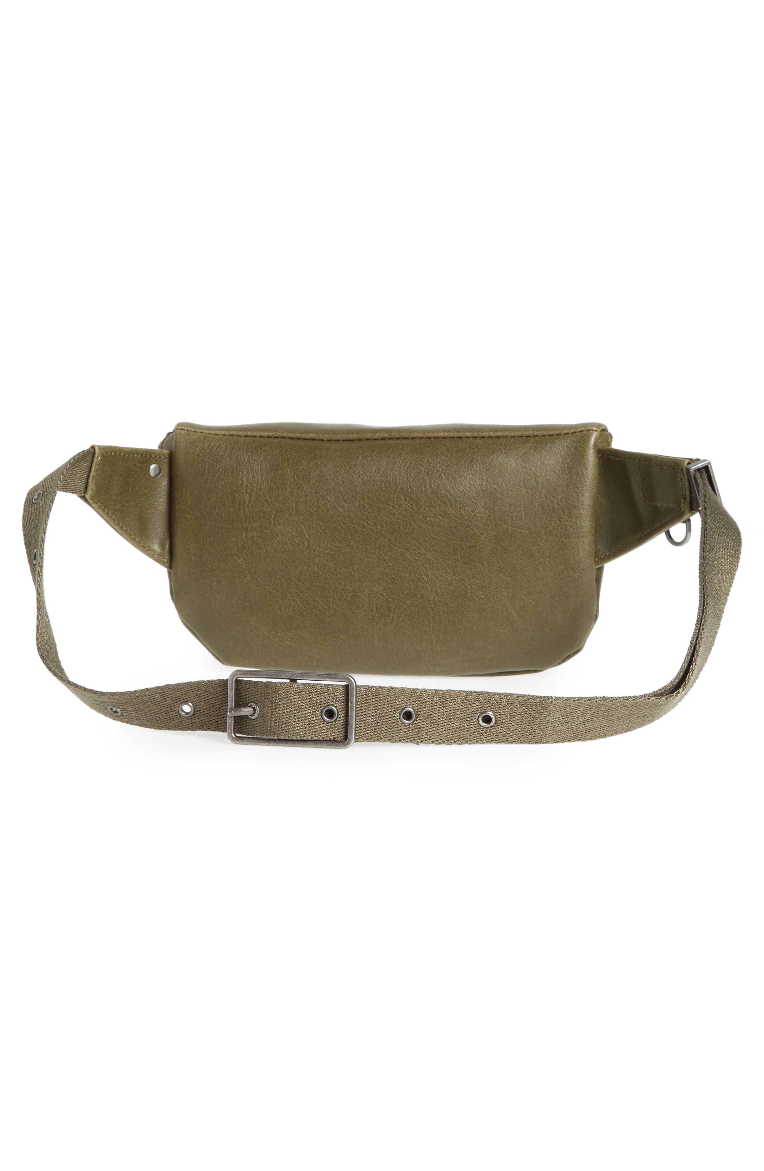 Matt & Nat Vie Faux Leather Belt Bag, Alternate, color, Olive