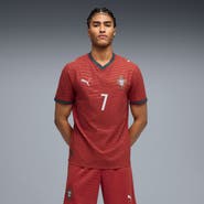 PUMA Men's Puma Cristiano Ronaldo Red Portugal National Team 2026 Home Authentic Jersey