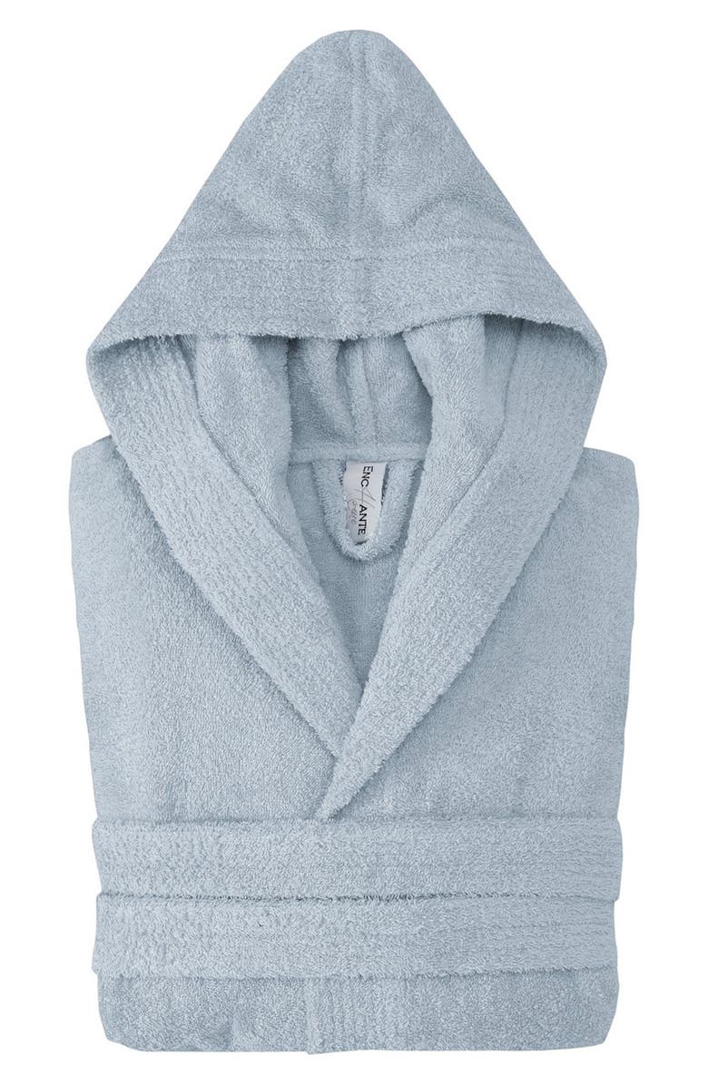 DePera Hooded Turkish Cotton Bathrobe, Main, color, Blue