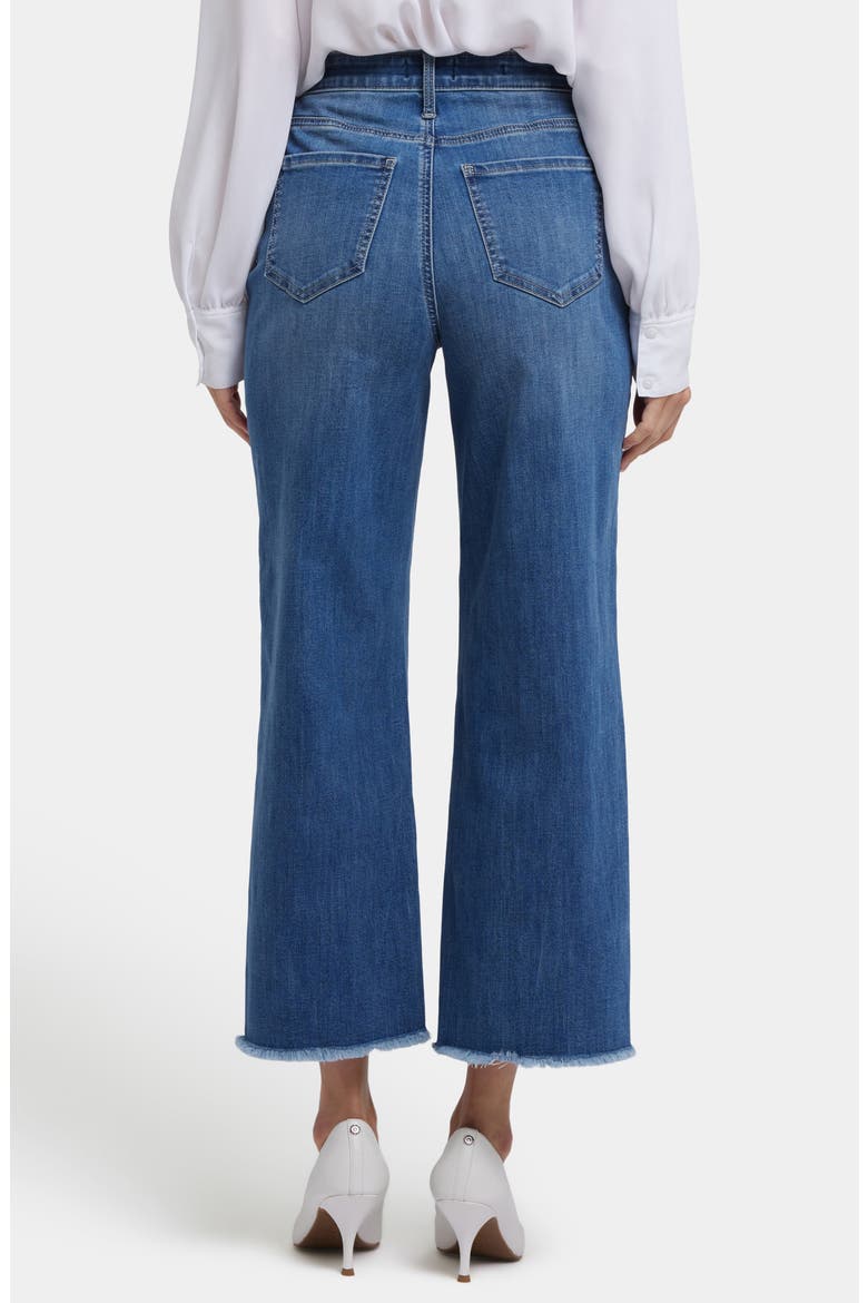 Coco Cool Embrace® Frayed Crop Wide Leg Jeans, Alternate, color, ROMANTIC INDIGO
