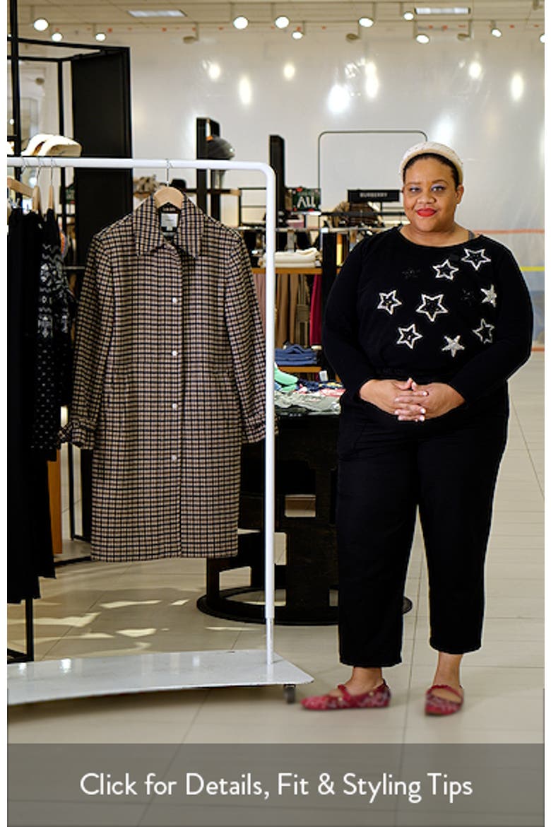Plaid Wool Blend Coat video