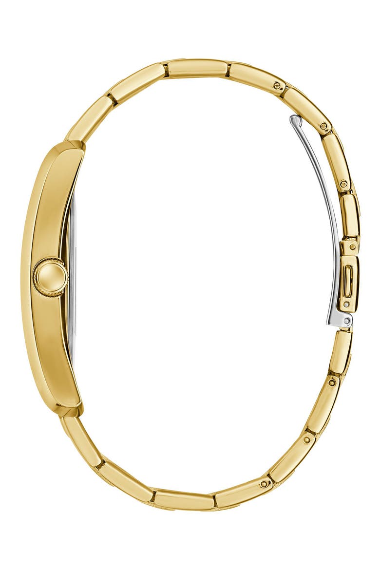 Clyde Goldtone Bracelet Tank Watch, 34mm, Alternate, color, GOLD