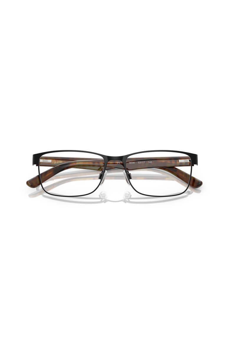 53mm Rectangle optical glasses, Alternate, color, Black