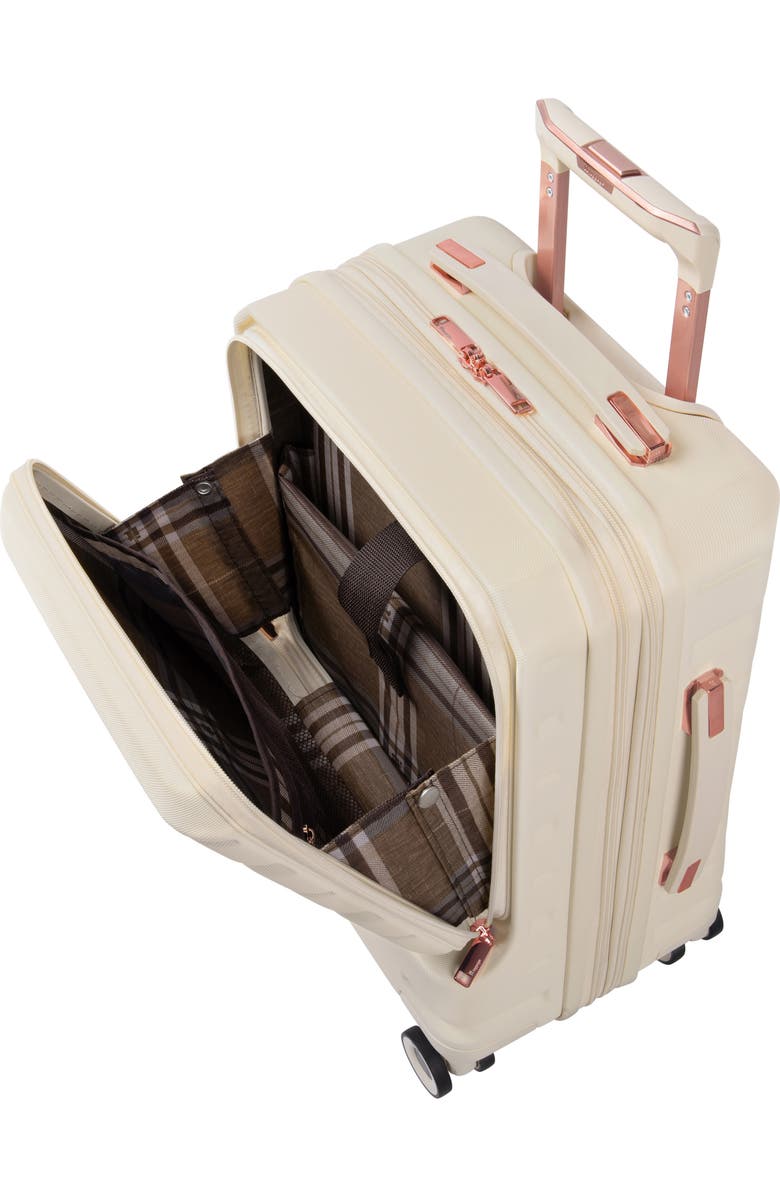 IT LUGGAGE Submission 21-Inch Hardside Carry-On Spinner, Alternate, color, Cream Beige