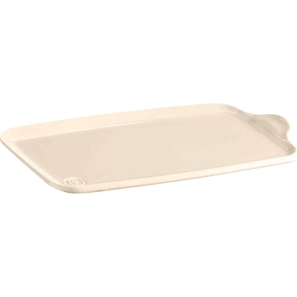 Emile Henry 12.5" X 8.2" Extra Large Appetizer Platter In Clay