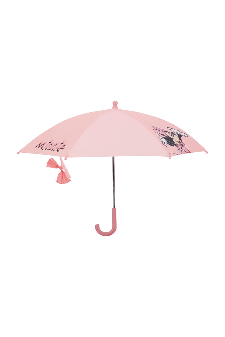 Minnie Mouse Pink Kids' Umbrella, Main, color, PINK