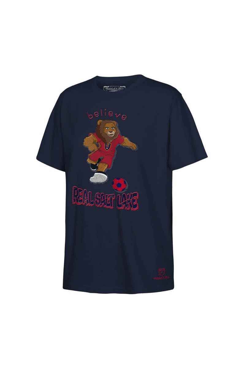 Mitchell & Ness Youth Mitchell & Ness  Navy Real Salt Lake Mascot T-Shirt, Alternate, color, Navy