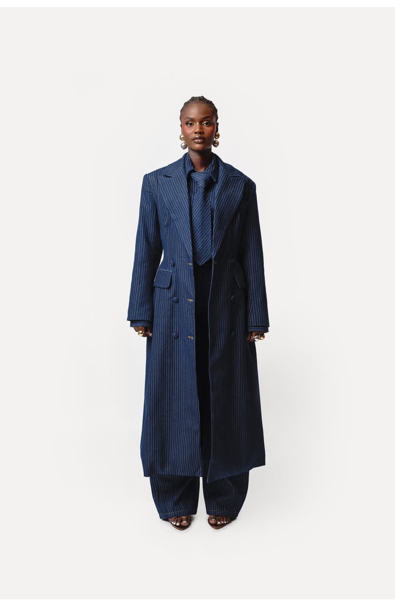 OFUURE Eden Long Jacket, Main, color, Denim