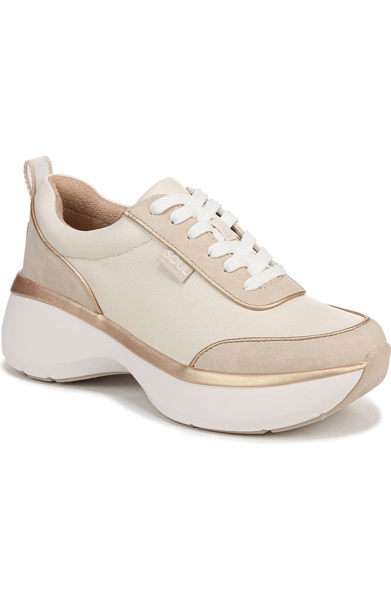 SOUL NATURALIZER Roquel Sneaker, Main, color, Porcelain Faux Nubuck