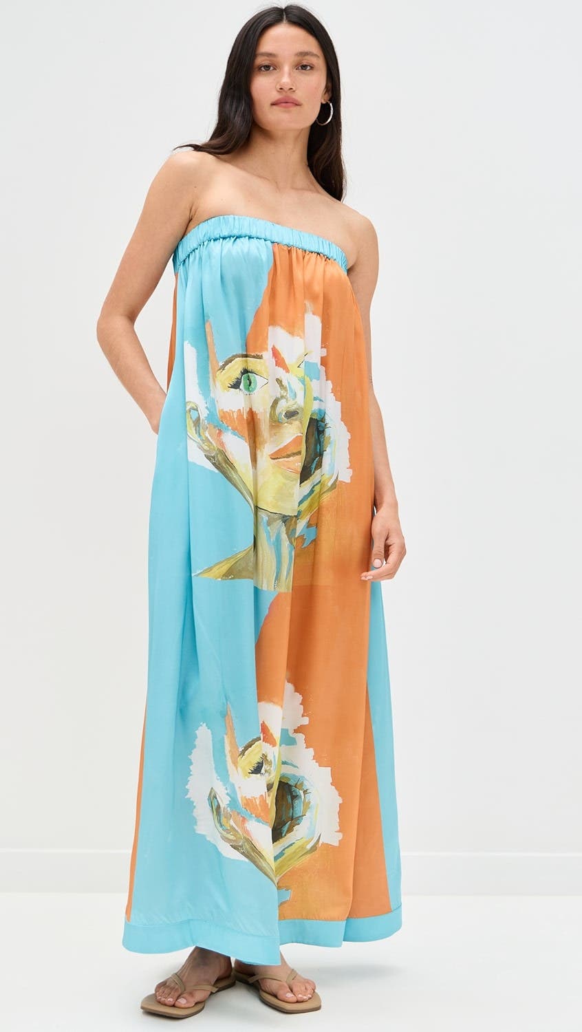 Kesi Maxi Strapless Dress