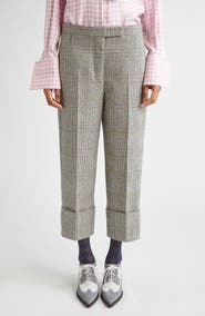 Thom Browne Pow Glen Plaid Hunting Tweed Crop Backstrap Trousers