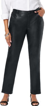 Jessica London Faux Leather Pant