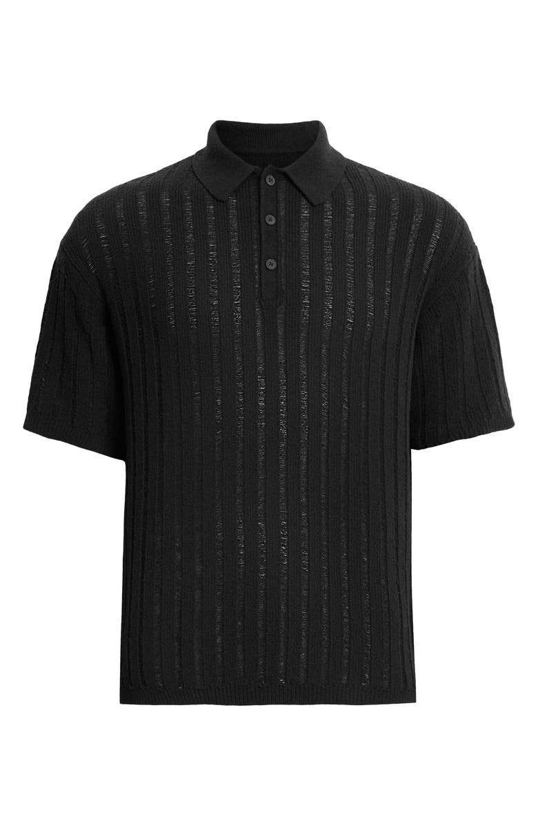 AllSaints Miller Rib Polo Sweater, Alternate, color, 