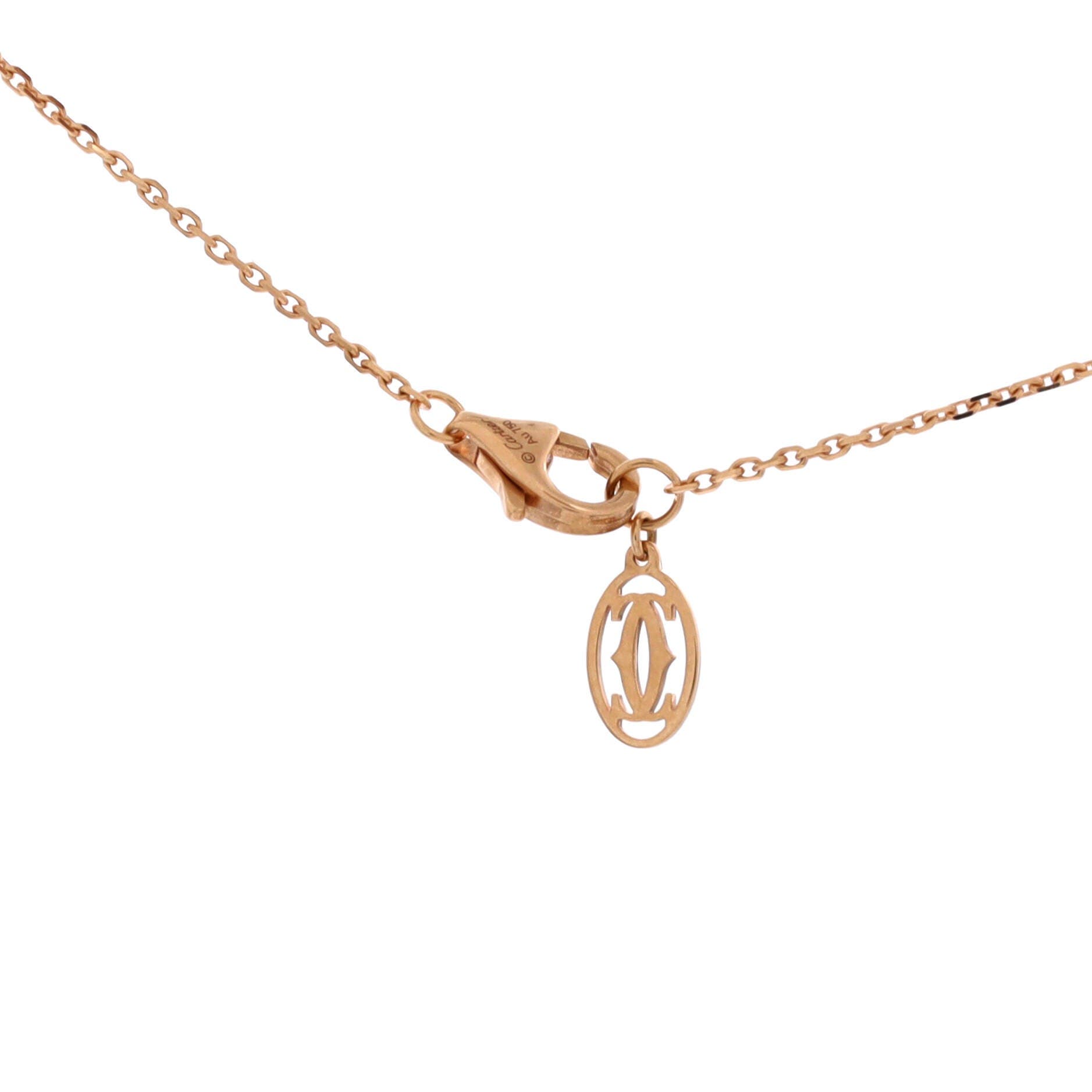 Cartier D'Amour Pendant Necklace 18K Rose Gold with Diamond XS, Alternate, color, Metallic Gold