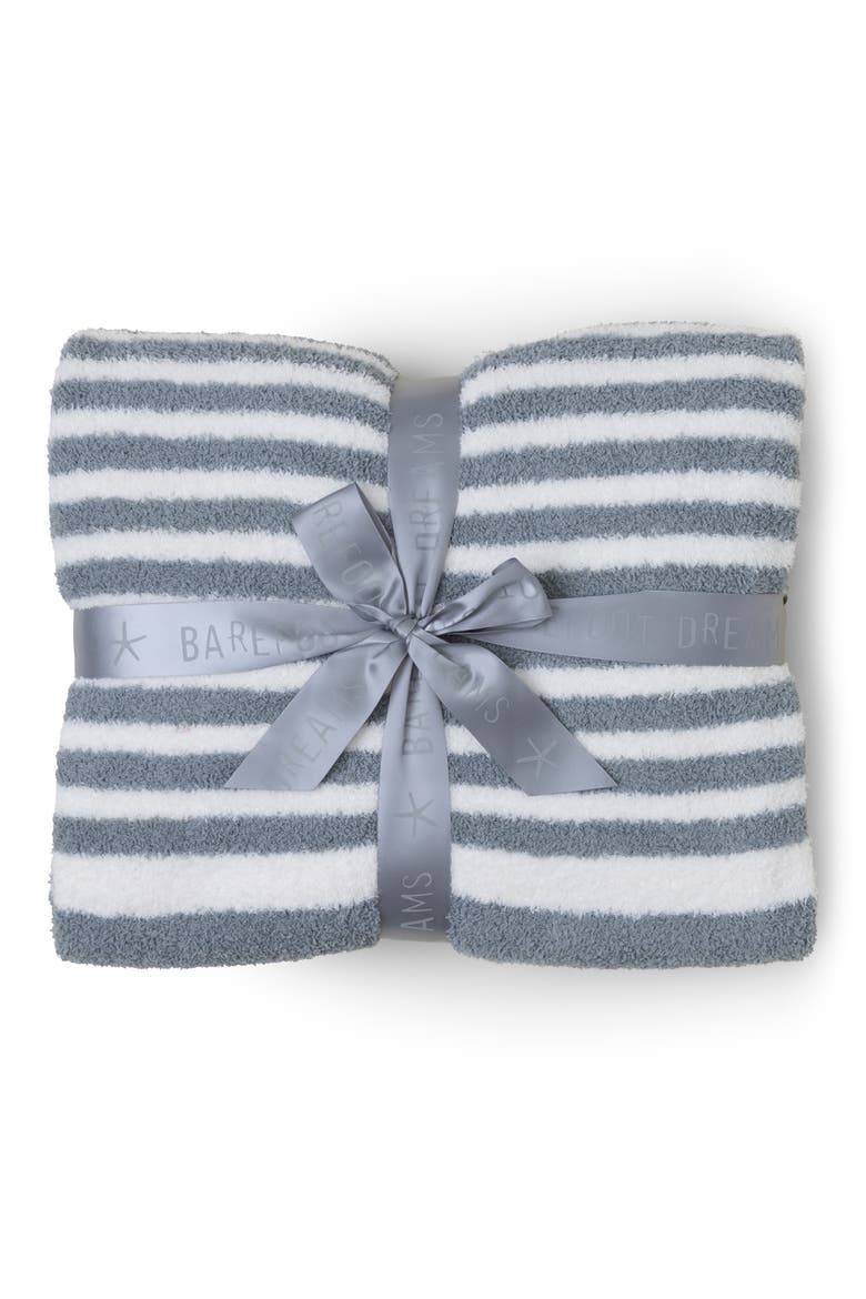 CozyChic™ Stripe Throw Blanket, Alternate, color, MOONBEAM-PEARL