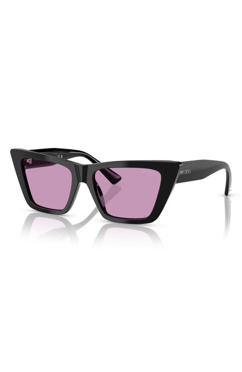 Jimmy Choo 53mm Cat Eye Sunglasses In Violet