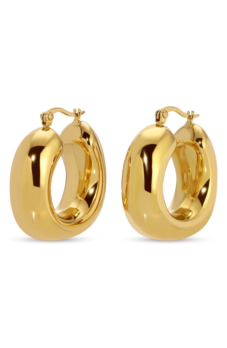 EYE CANDY LOS ANGELES Alma Hoop Earrings, Alternate, color, Gold