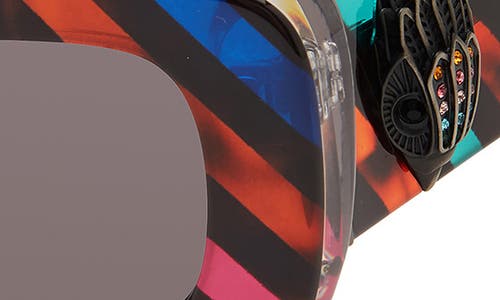 Kurt Geiger London 52mm Rectangular Sunglasses In Rainbow/smoke