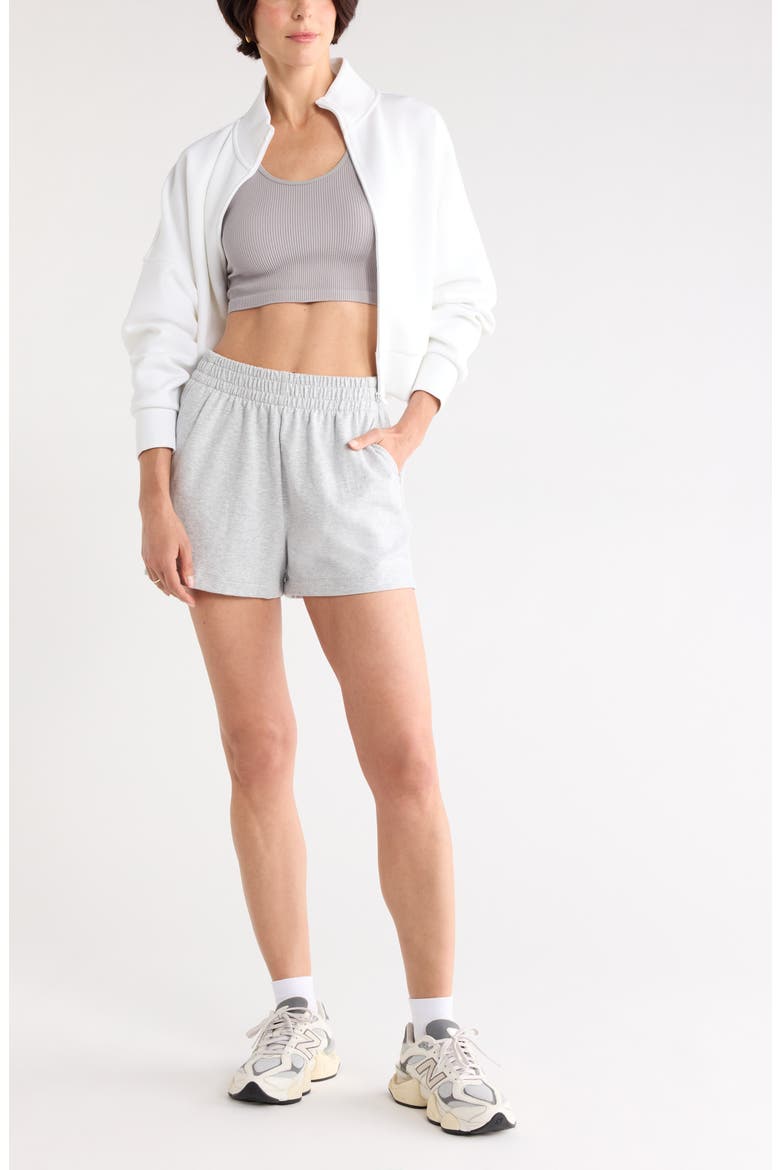 Relay Terry Shorts, Main, color, GREY LIGHT HEATHER